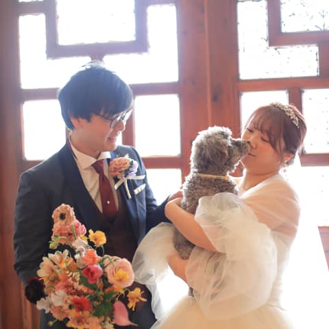 ガーデン&貸切一軒家だから叶う【愛犬・ペットと一緒のウェディング】
