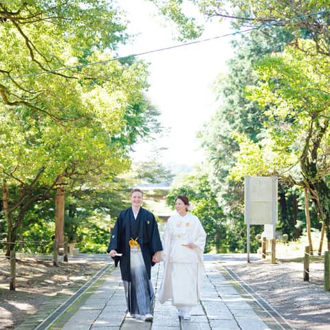 人気和婚♪日本らしく叶える神社挙式(20名/42万〜)