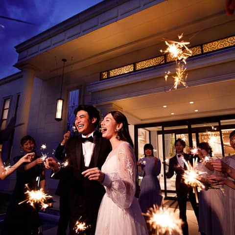 【ドレス&タキシード無料】挙式&アフターパーティ2部制プラン